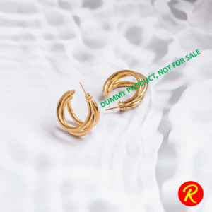 Chic Interlocked Huggie Hoops