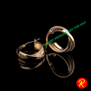 Luxurious Pave Crossover Statement Hoops