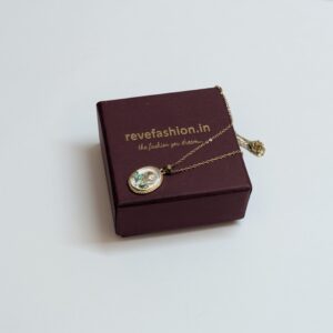 Ethereal Tulip Pearl Pendant ? Floral Cameo Necklace with 3D Enamel and Gold-Toned Chain